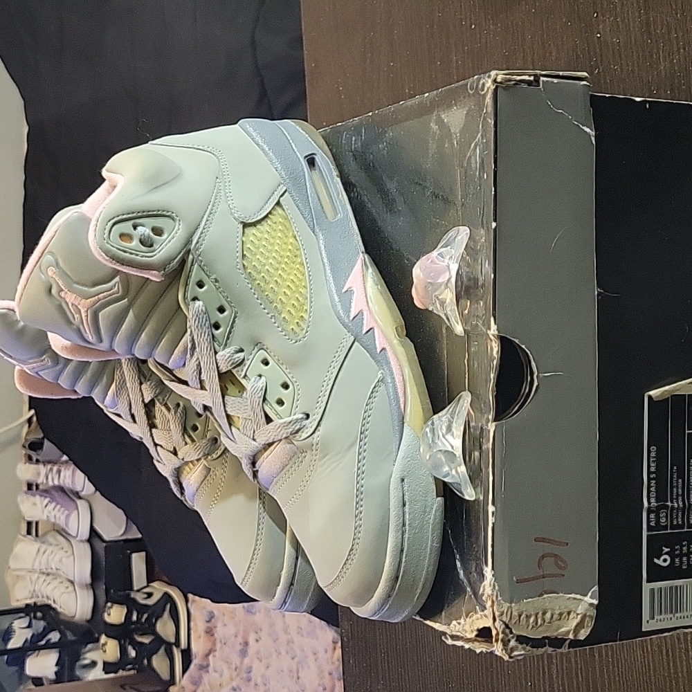 Jordan 5 Retro (GS) Rare "Shy Pink" (Stealth)  (2006) Men 6Y Women 7.5 EUC W/BOX - Picture 2 of 12